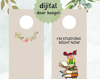 Printable Door Hanger pdf, Door Hanger PDF,Door Hanger Templates,Bedroom Door Hanger