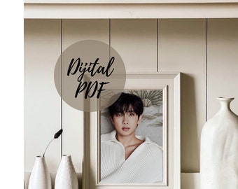 3 poster RM, kim namjoon, poster digitale namjoon, poster namjoon indigo, bts rm, regalo di Natale per l'esercito, brs namjoon, moderno, estetico, scarica