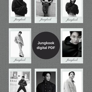 jk 8 dijital fotoğraflı kart, jungkookfotoğraflı kart PDF,Bts jungkook digital İndir, jk calvin klein