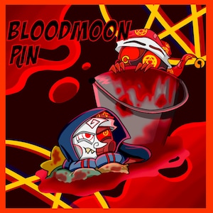 bloodmoon acrylic pin