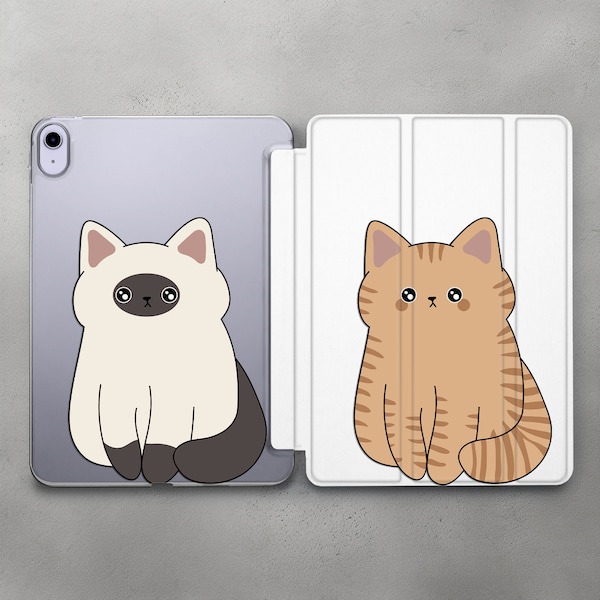 Kawaii flauschige Kätzchen Fall für Apple iPad Pro 9.7 10.5 11 12.9 2021 2019 Cutty Pet Design Hülle iPad 9.7 10.2 10.9 2022 Mini 6 5 4 Air 4 5