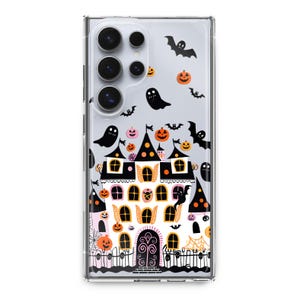 Haunted House Case for IPhone 15 14 13 Pro Max Mini / Halloween Сastle Cover Google Pixel 8 7 6 Pro 5G / Samsung S24 23 22 Plus FE Ultra