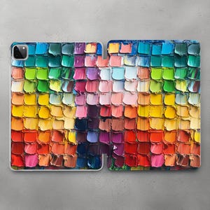 Color Palette of Paints case For iPad Pro 10.5 11 12.9 13 2022 2024 Artistic Art cover Mini 7 6 5 iPad Air  4 5 11 13 iPad 10.2 10.9 Gen 9 8