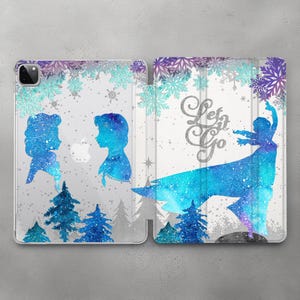 Elsa's Ice Castle case For iPad Pro 10.5 11 12.9 13 2022 2024 / Frozen Cover Mini 7 6 5 iPad Air 3 4 5 11 13 2025 Walt Disney iPad 10.2 10.9