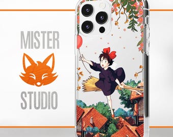 Kiki's Delivery Service Phone Case, Iconic Anime Silicone Cover