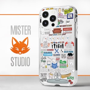 TV series Friends Case IPhone 16 15 14 13 12 Pro Max Mini / Cult films Cover Google Pixel 9 8 7 6 5 Pro XL /  Samsung S24 23 22 Plus Ultra