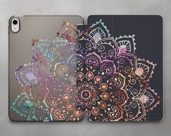 Colorful Mandala Art case For Apple iPad Pro 10.5 11 12.9 / Dream Catcher cover iPad 9.7 10.2 10.9 2022 / Translucent Mini 6 5 4 Air 3 4 5