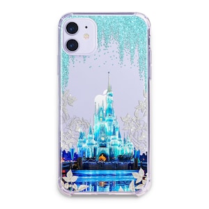 Elsa&#39;s ice castle Case IPhone 16 15 14 13 Pro Max Mini / Frozen Disney Cover Google Pixel 9 8 7 6 5 Pro XL /  Samsung S24 23 22 Plus Ultra