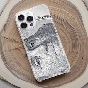 Benjamin Franklin Case IPhone 15 14 13 12 Pro Max Mini / One Hundred Dollar Cover Google Pixel 8 7 6 5 Pro 5G / Samsung S24 23 22 Plus Ultra