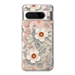 Rosehip Flowers Case for IPhone 15 14 13 12 Pro Max Mini / Aesthetic design Cover Google Pixel 8 7 6 5 Pro 5G / Samsung S24 23 22 Plus Ultra