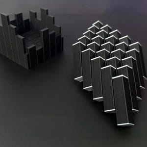 3D Printed Pixel Fidget Cube, Tactile Sensory Toy
