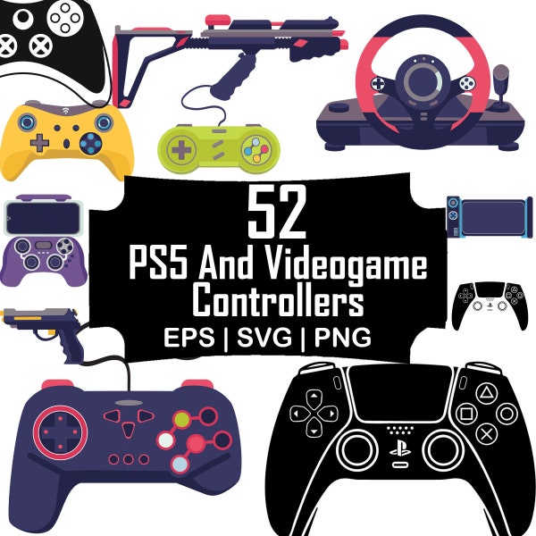 Game Controller SVG Bundle | Game Controller PNG Bundle | Controller Clipart | Controller SVG Cut Files | Joystick Svg | instant Download