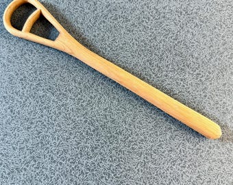 Hand Carved Cherry Whisk with Food Safe Finish
