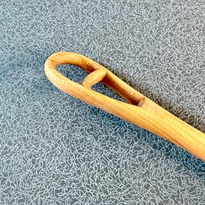 Hand Carved Cherry Whisk with Food Safe Finish image 4
