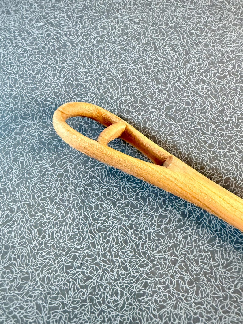 Hand Carved Cherry Whisk with Food Safe Finish image 4