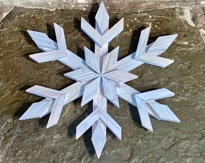 Rustic Star Snowflake Rustic Snowflake - Etsy