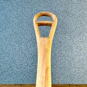 Hand Carved Cherry Whisk with Food Safe Finish image 5