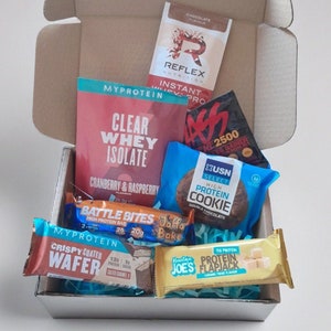 Gym Protein Hamper Gift, Protein Bar, Protein Supplements , Christmas Gift, Birthday Protein gift, Gym Hamper, Boyfriend Birthday Gift