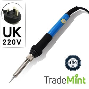 60w electric soldering iron with adjustable temperature | professional household welding and repair tool