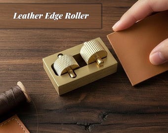 Leather Edge Oil Roller: Brass Applicator Tool for Leathercraft