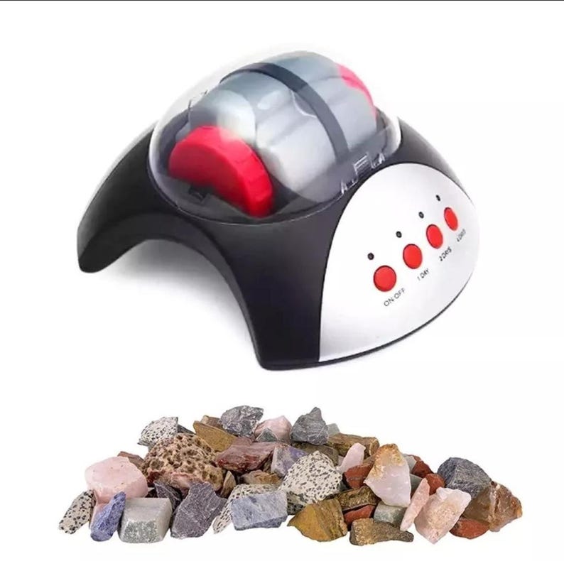 Rock Tumbler Kit Rock Polisher für Kinder und Erwachsene mit haltbarem Becher, Felsen, Körnung