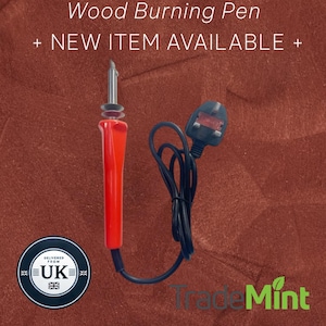 Wood burning pen – diy pyrography tool for wood & leather crafting