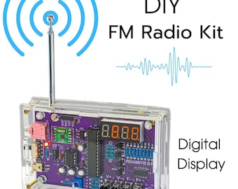 DIY FM Radio Kit | Soldering Practice Project | Build Your Own Digital FM Radio 87-108MHz | Electronic Hobby Gift for Tech Lovers