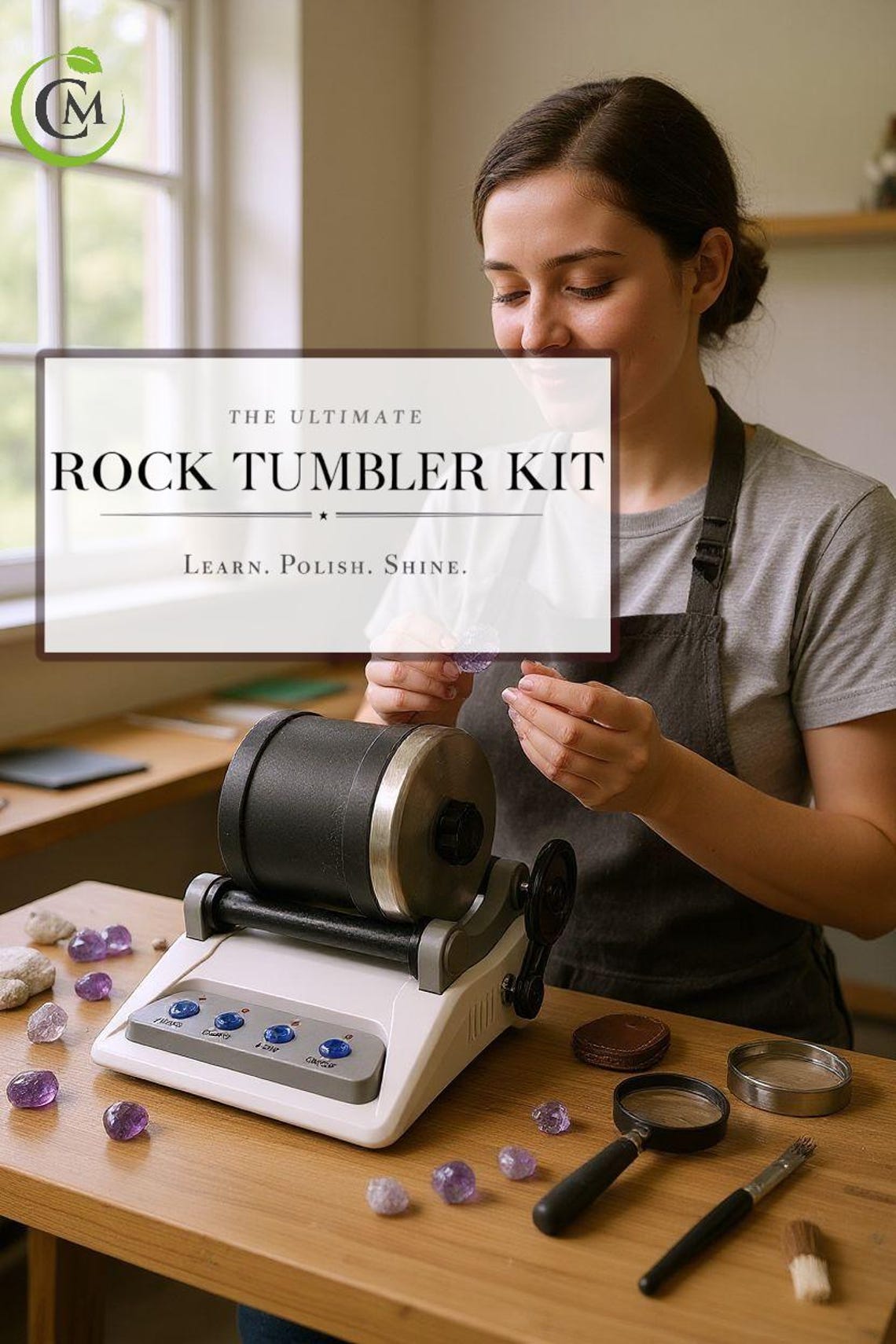 Hobby Rock Tumbler Kit Rock Polisher Starter Kit for Kids
