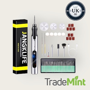 Cordless usb rotary tool kit – mini engraving pen for wood, metal, glass & jewelry diy projects