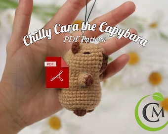 Digital capybara crochet pattern | pdf animal crochet design | diy amigurumi for beginners & craft lovers