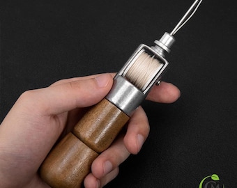 Speedy Stitcher Leder Nähahle - Werkzeug zum Reparieren von Schuhen, Taschen, Gürteln und dicken Stoffen