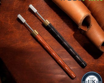 Ebony Handle Leather Edge Painting Pen: DIY Leather Craft Tool