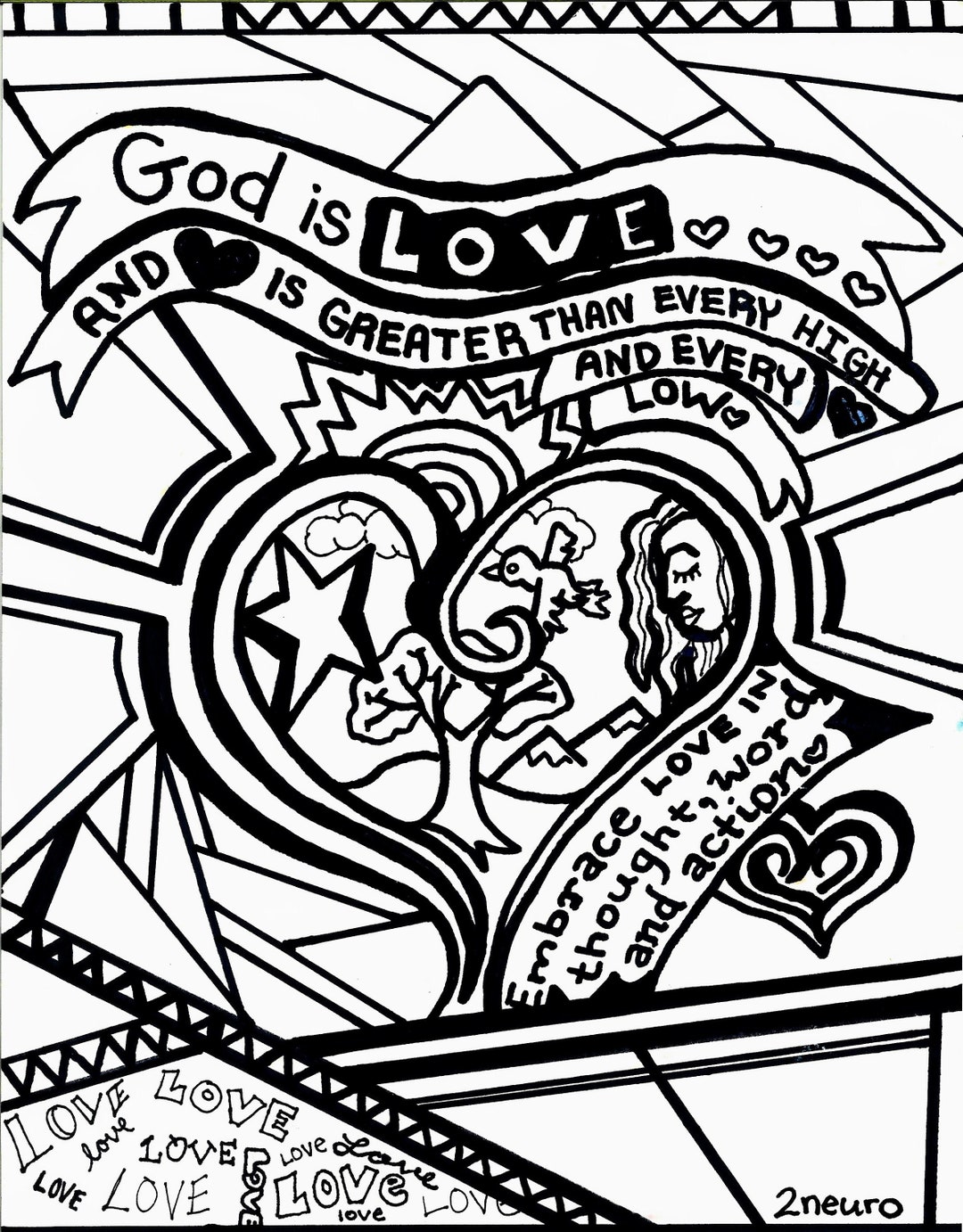 Faith Based Coloring Page Printable 5-pack! - Etsy Australia