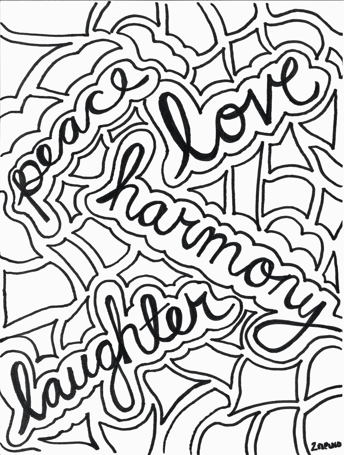 Self Care Coloring Page - Recipe for Your Best Life - Printable - Etsy