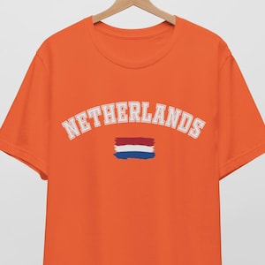 Netherlands Shirt Design SVG PNG, Dutch Flag Svg Png, Netherlands National Team Minimalistic Netherlands Flag design