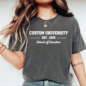 Gepersonaliseerde universiteitscomfortkleuren, studentdoel student, aangepast universiteitsontwerp, universiteitsvriend cadeau, universiteitscadeau, P-152