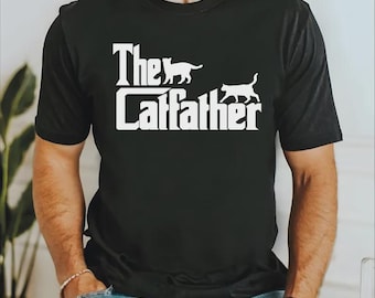 The Catfather Tshirt Svg and Png, Father's Day Gift Design