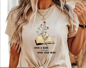 Reading Quote Shirt  Book Lover Tee  Gift for Readers Bibliophile Besty S0726-743