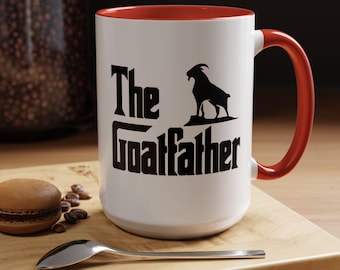 The Goatfather Mug Funny Goat Gift Farm Animal Coffee Cup Humor Present S-508