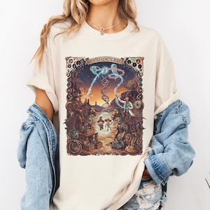 Camiseta unisex Spooky Cowboy Comfort Colors, Western DNA Graphic, Gothic Rodeo Gift S0826-1066