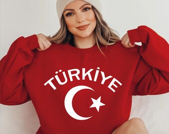 Turkish Flag Sweatshirt Unisex Hoodie Ay Yildiz Turkish Pride S-552
