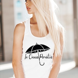 Stars Hollows Tank Top, In Omnia Paratus Racerback, Where You Lead I Will Follow Gift, Dinner Shirt, Tv Show Fan Gift  P-422
