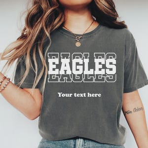 Eagle Team Mascot Comfort Colors, Favorite Team, School team, School logo Design, School Mascot Design  P-598
