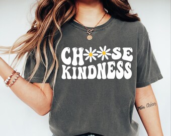 Choose Kindness Svg Pnh, Cute Back To School Design, Be Kind Svg, Teacher Shirt Design, Teacher Appreciation Gift, Daisy Svg