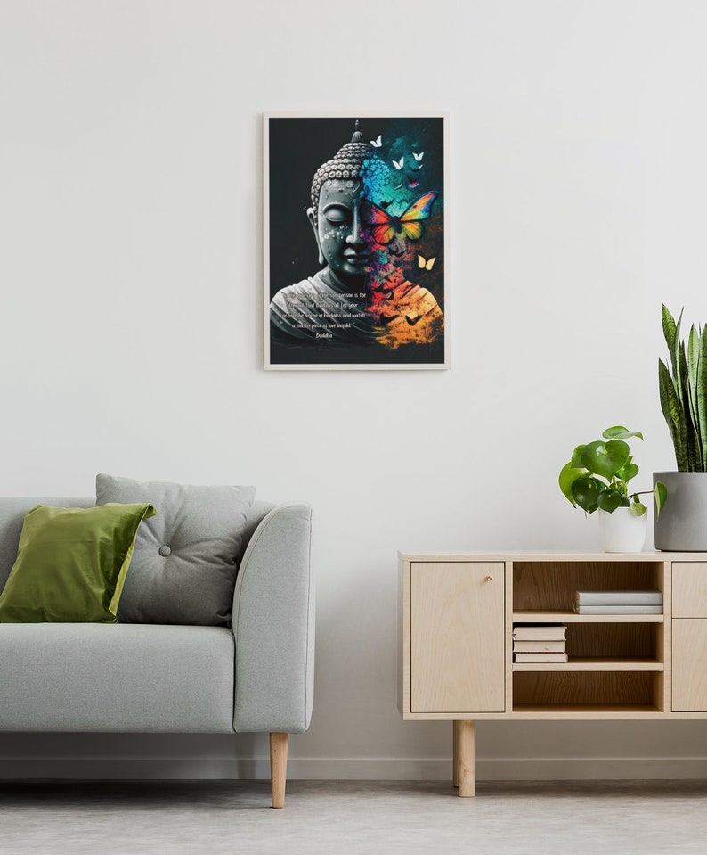 Buddha Quote Art, Buddha Wall Art, Motivational Art, Inspirational Art ...