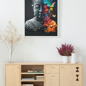 Buddha Quote Art, Buddha Wall Art, Motivational Art, Inspirational Art ...