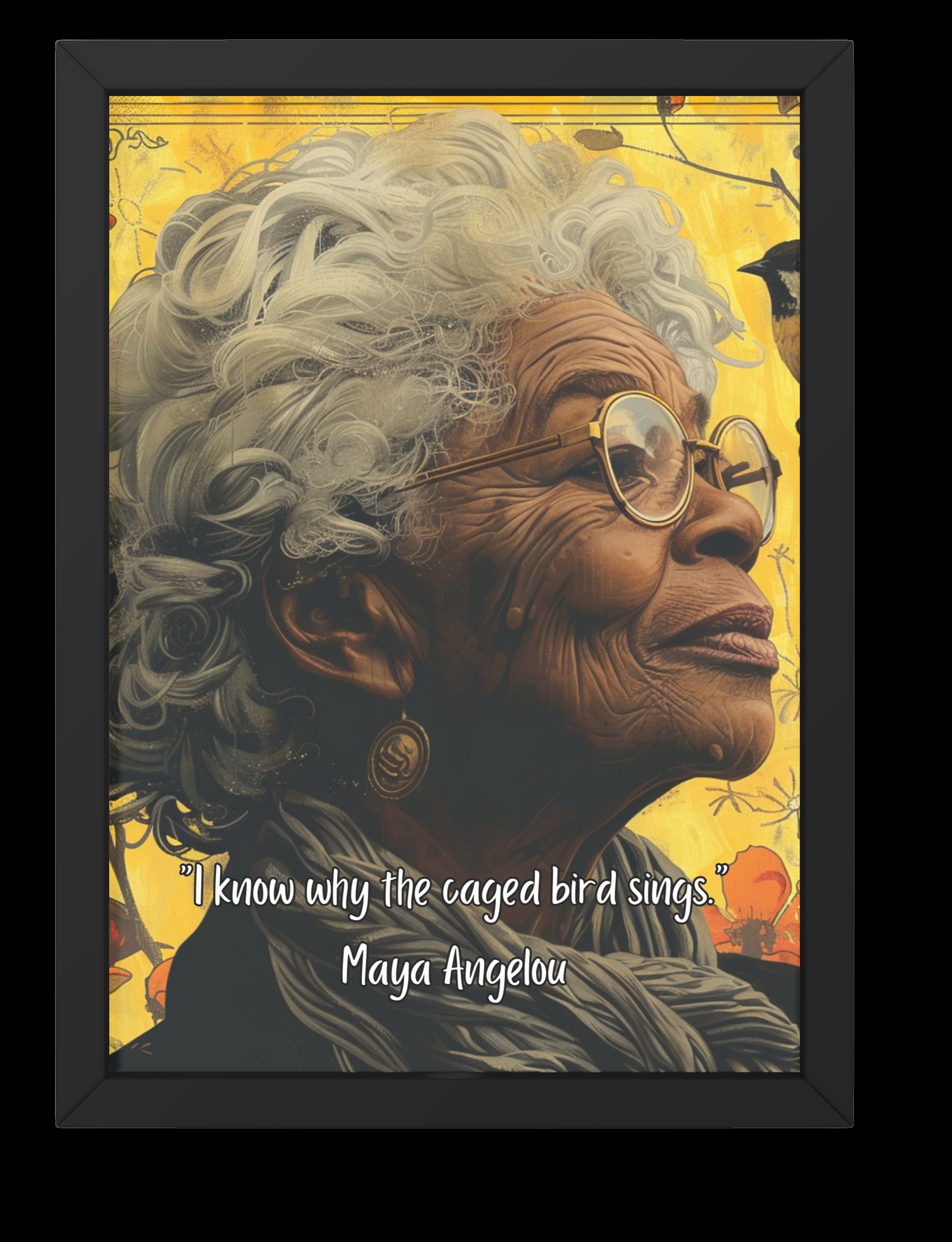 Maya Angelou Wall Art, Maya Angelou, Motivational Art, Inspirational