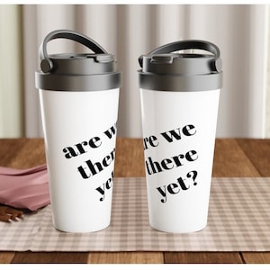 Personalized 15 oz Mug, Custom Travel Mug, Stainless Steel Mug, Insulated Mug, Monogram Tumbler, Reusable Mug, Employee Gift, Co-worker Gift