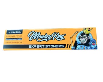 Monkey King | Orange | Ultra-Slim King Size Rolling Papers