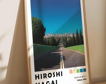 Wind Turbine Hiroshi Nagai Poster, Green Hills Exhibition Art